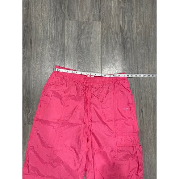 Vintage Adidas Nylon Windbreaker Parachute Track Suit Fuchsia Hot Pink Size L - Picture 4 of 11